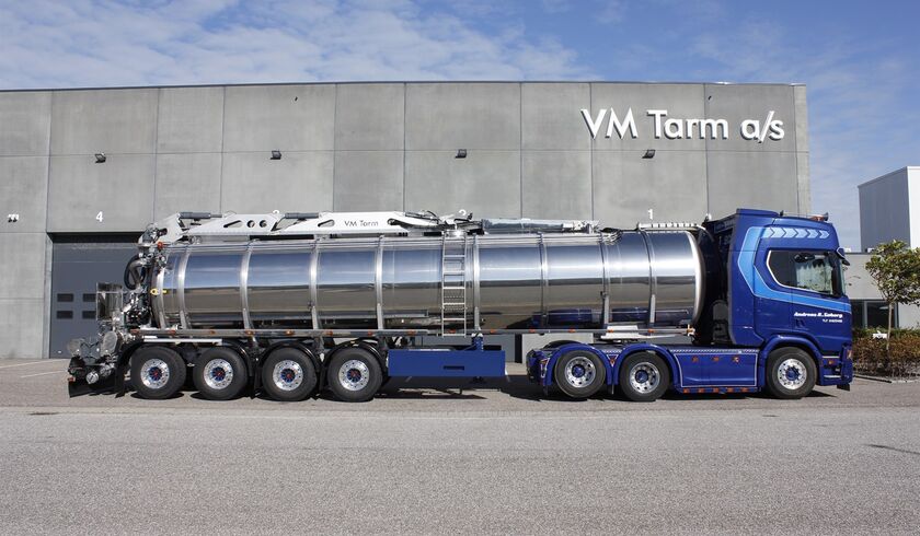 Vognmand Andreas R. Søborg – 39.000-Liter-Gülletank-Sattelauflieger